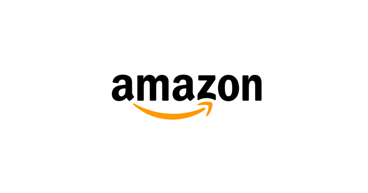 Amazon logo on white background