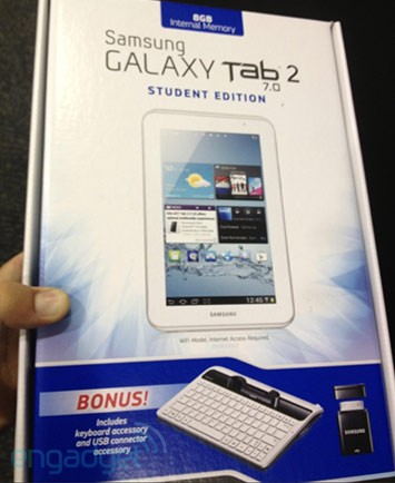 Edición para estudiantes Galaxy Tab 2 7.0 próximamente