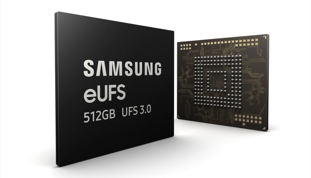 Samsung eUFS 512GB flash chip