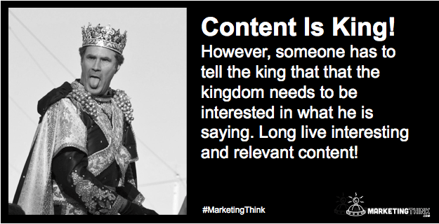 El contenido es rey solo cuando el reino está interesado