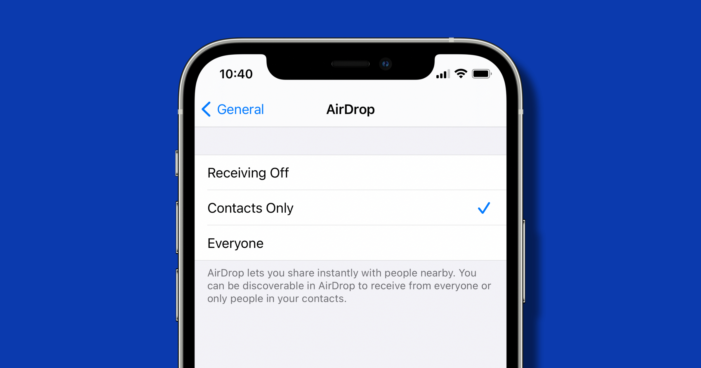 airdrop on iPhone