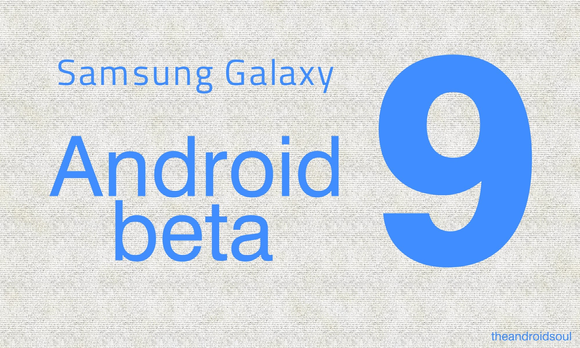 samsung Android 9 beta