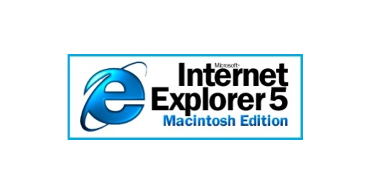 Internet Explorer 5 Mac