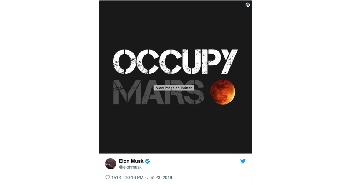 Elon Musk Occupy Mars
