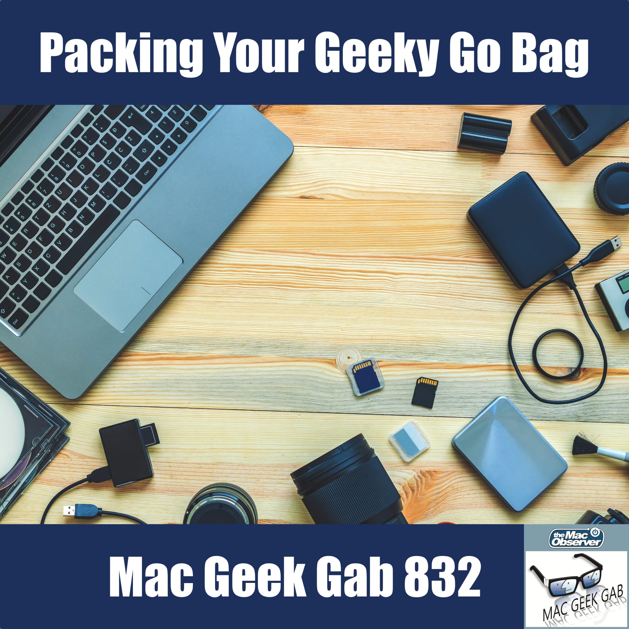 Empacando su bolsa de viaje Geeky - Mac Geek Gab 832