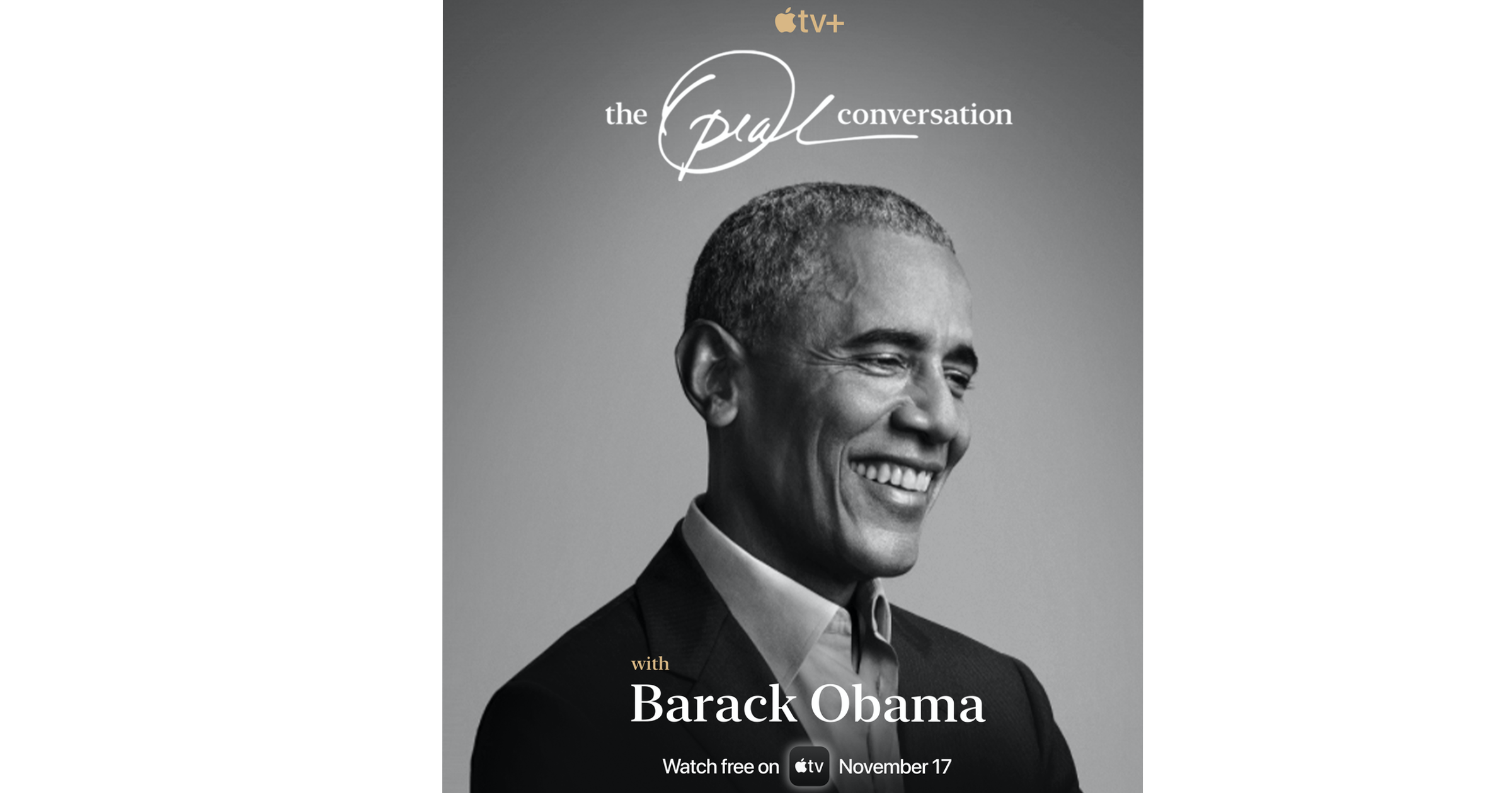 Barack Obama book cover for Oprah Winfrey Interview on Apple TV+