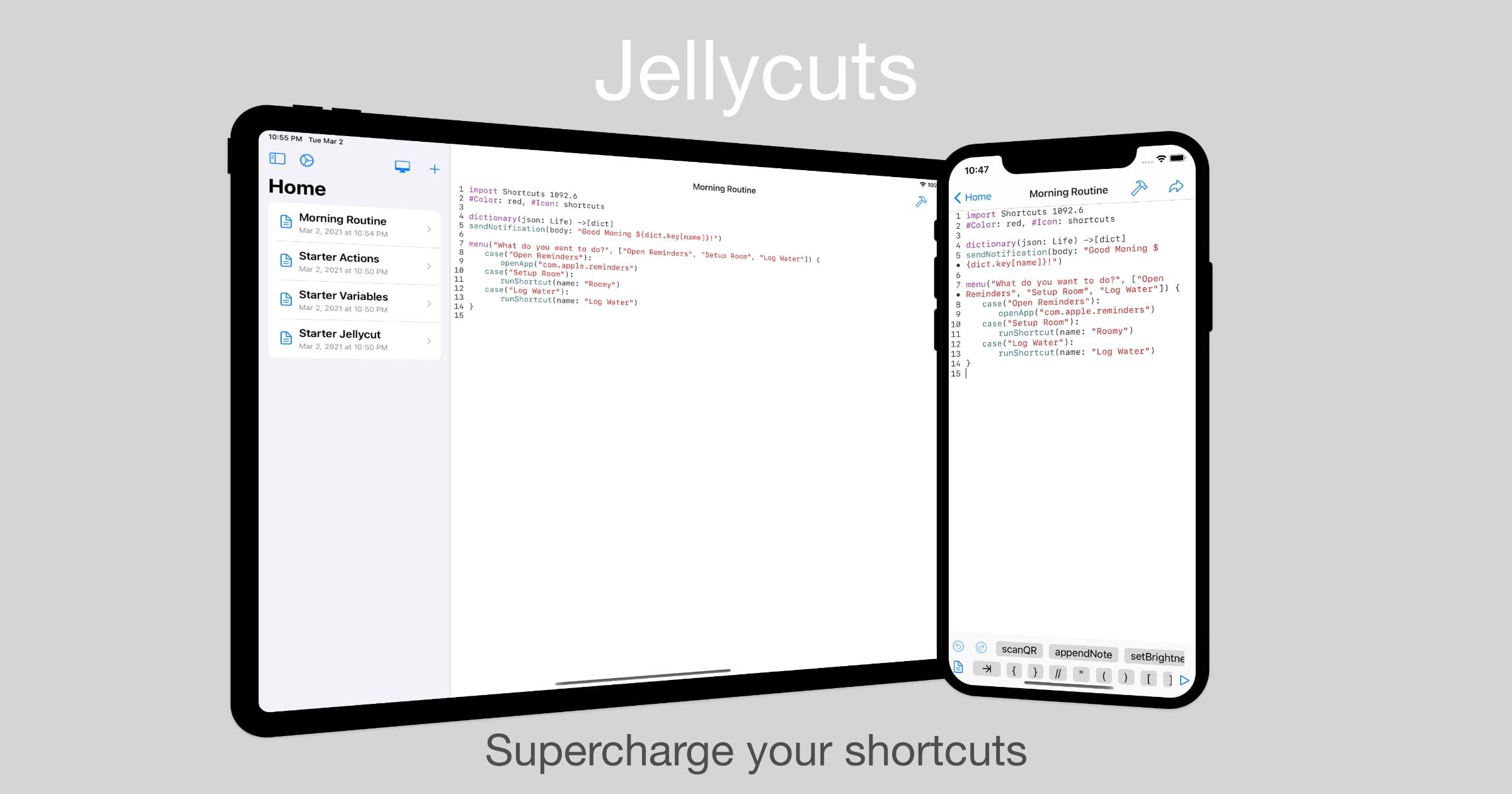 Write Shortcuts Using Plain Text Code Using ‘Jellycuts’