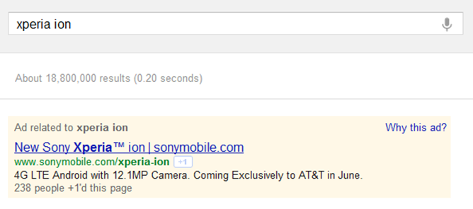 Fecha de lanzamiento de Xperia Ion: ¡Probablemente en junio!