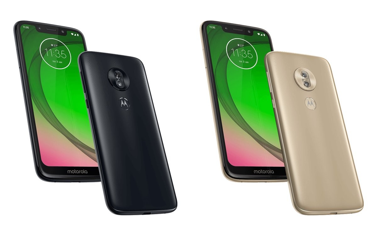 Moto G7 Play press renders - Gold and Black colors