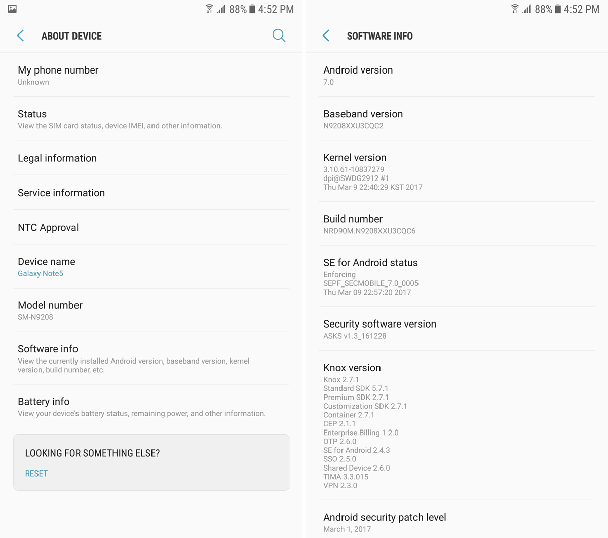 Galaxy Note 5 Dual SIM (SM-N9208) ahora recibe la actualización de Android 7.0 Nougat