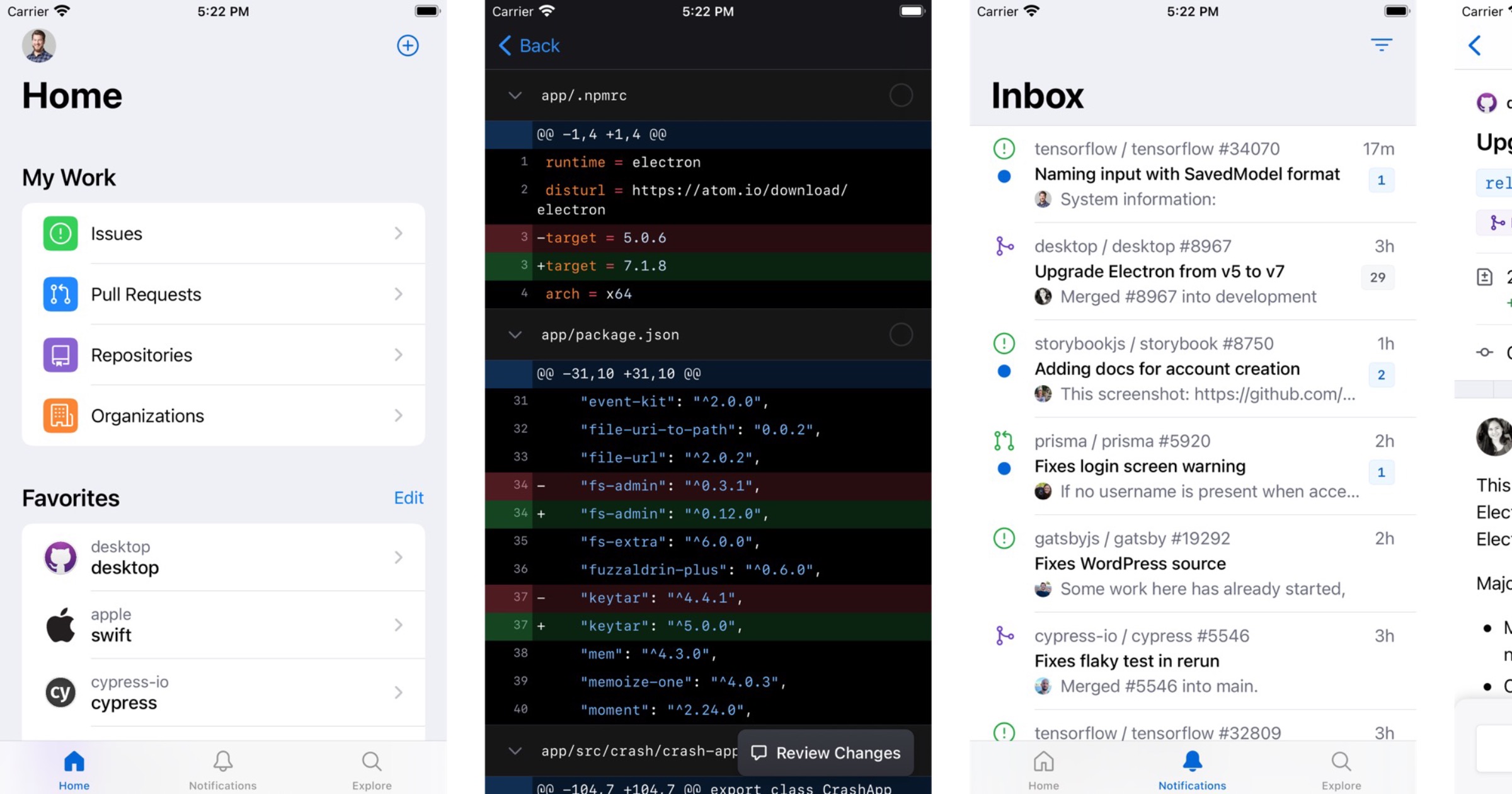 GitHub Mobile Introduces Push Notifications in Latest Update
