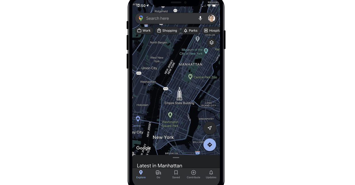 Google Maps en iOS ahora tiene un modo oscuro, así que aquí se explica cómo activarlo