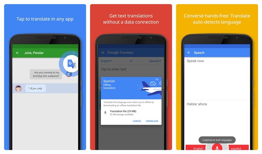 Google Translate alcanza los 500 millones de descargas en Play Store