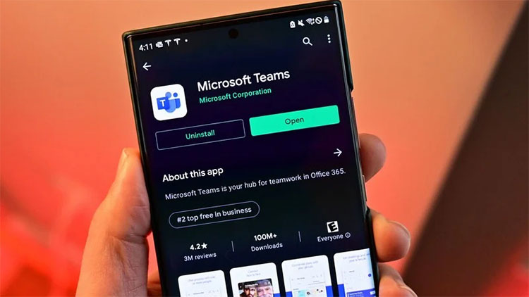 Google insta a los usuarios de Android a actualizar inmediatamente la aplicación Teams