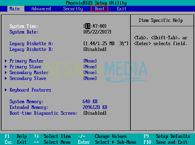 Configuración de BIOS de Windows XP parte 1