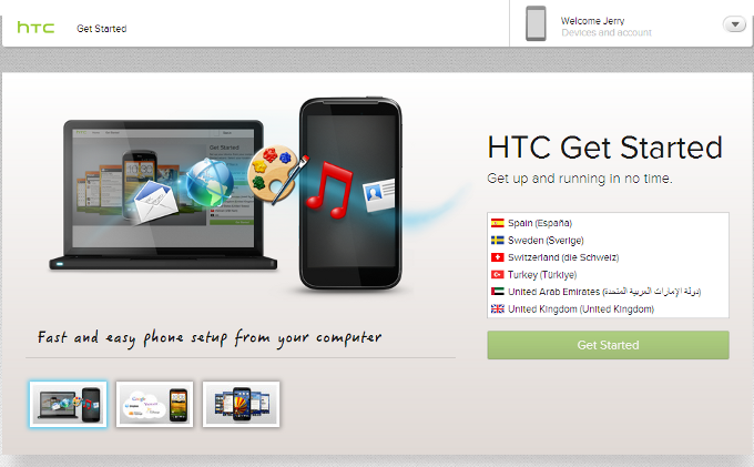 HTC proporciona una guía para configurar su nuevo teléfono HTC con Android con la ayuda de una PC