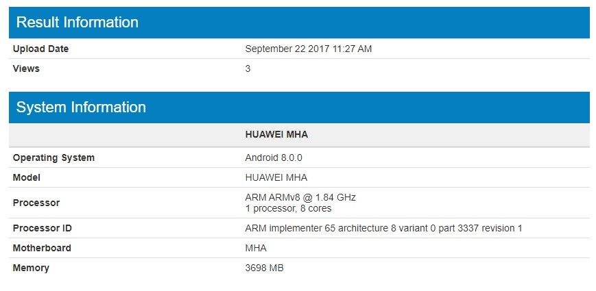 Huawei Mate 9 detectado con la actualización de Android 8.0 Oreo, podría lanzarse pronto