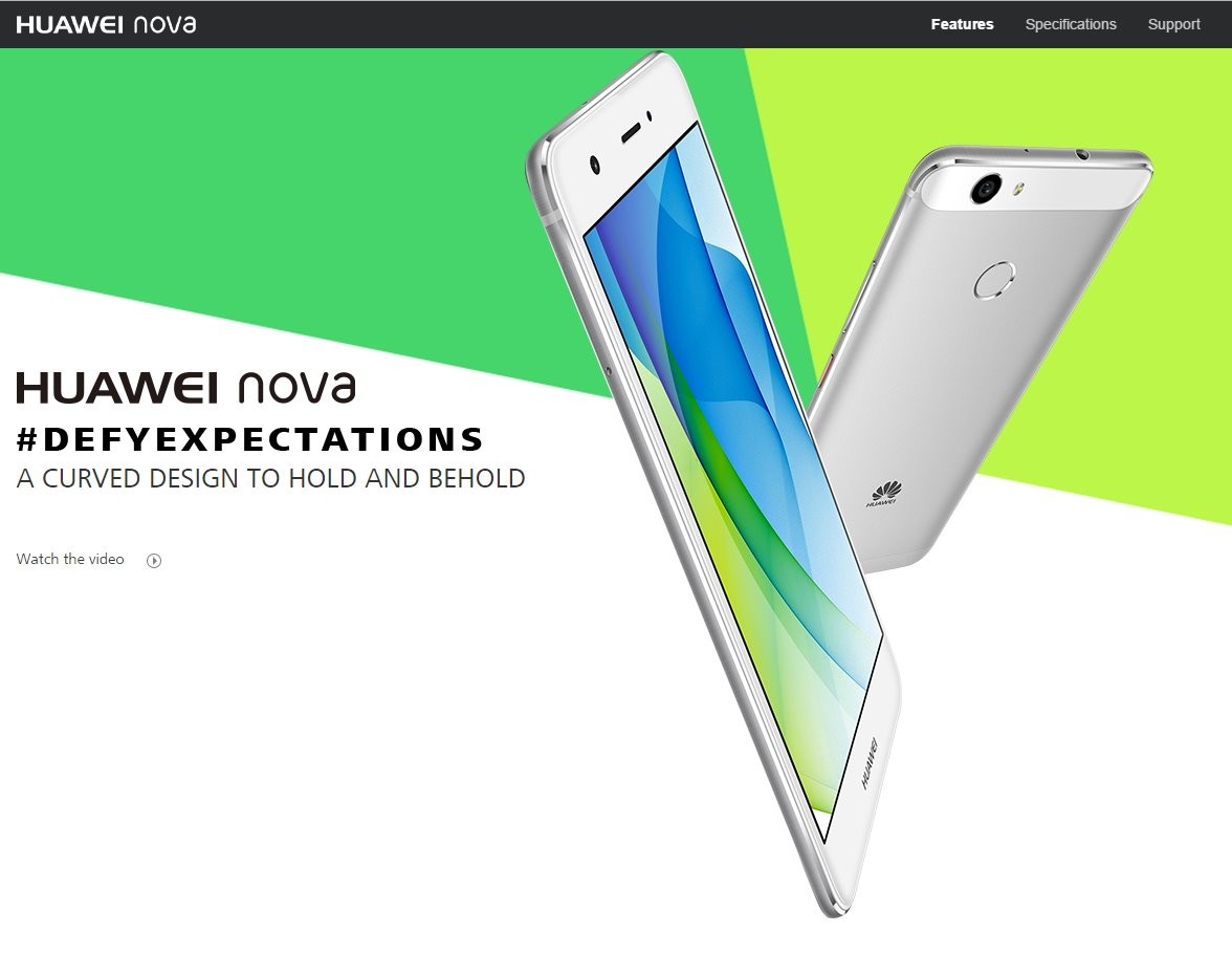 Huawei Nova lanzado en Sudáfrica, con un precio de ZAR R 6999