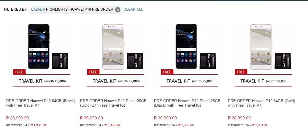 Huawei P10 y P10 Plus se reservan en Filipinas