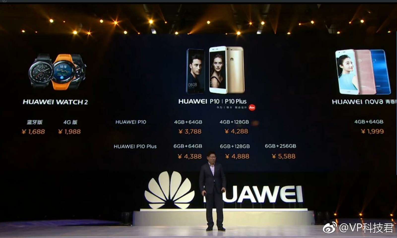 Huawei anuncia precios para Watch 2, P10, P10 Plus y Nova en China