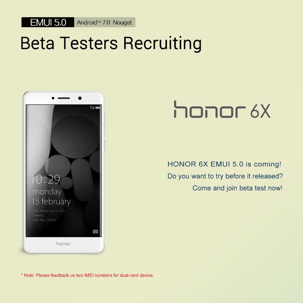 Huawei comienza el programa beta de actualización de Honor 6X Nougat en EE. UU.