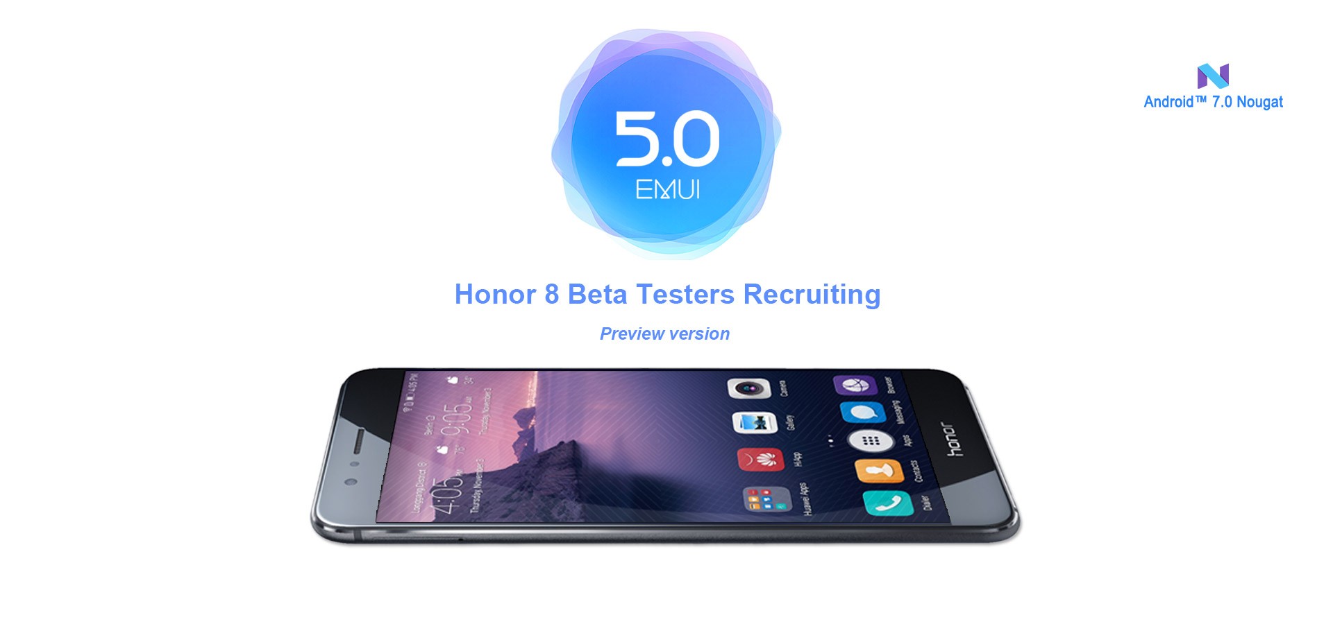Huawei comienza las pruebas beta de la actualización Honor 8 Nougat en India