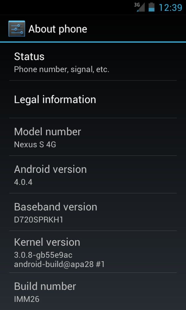 IMM26-Android 4.0.4 para Nexus S [Ice Cream Sandwich Official Update]