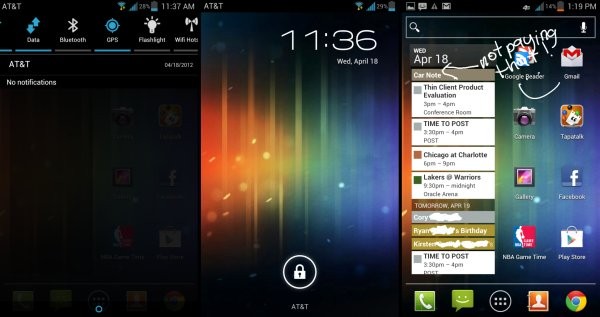 Ice Cream Sandwich ROM para AT&T Galaxy Note SGH-i717 -- Notable