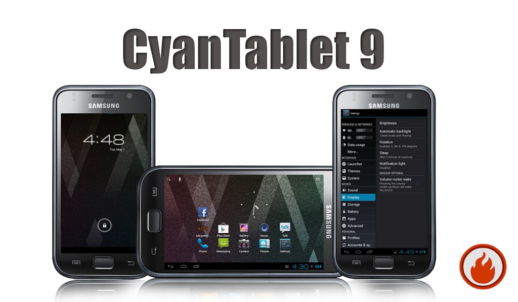 Instale la interfaz de usuario de la tableta en Samsung Captivate -- CyanTablet 9