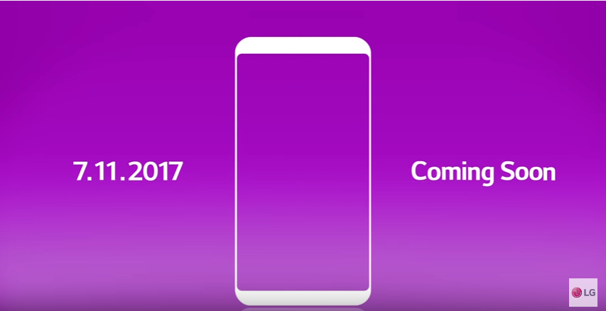 LG G6 mini, también conocido como LG Q6 con pantalla de visión completa, presentado en un video, que se lanzará el 11 de julio