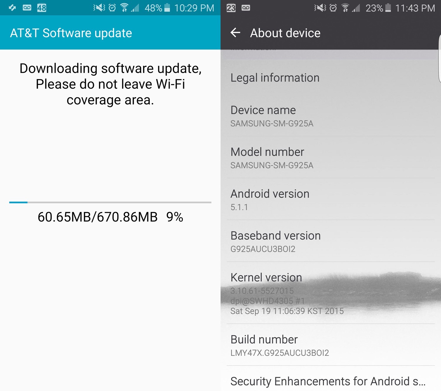 La actualización de AT&T Galaxy S6 Edge Android 5.1.1 (G925AUCU3BOI2) está disponible, ¡también puede traer soporte para Samsung Pay!