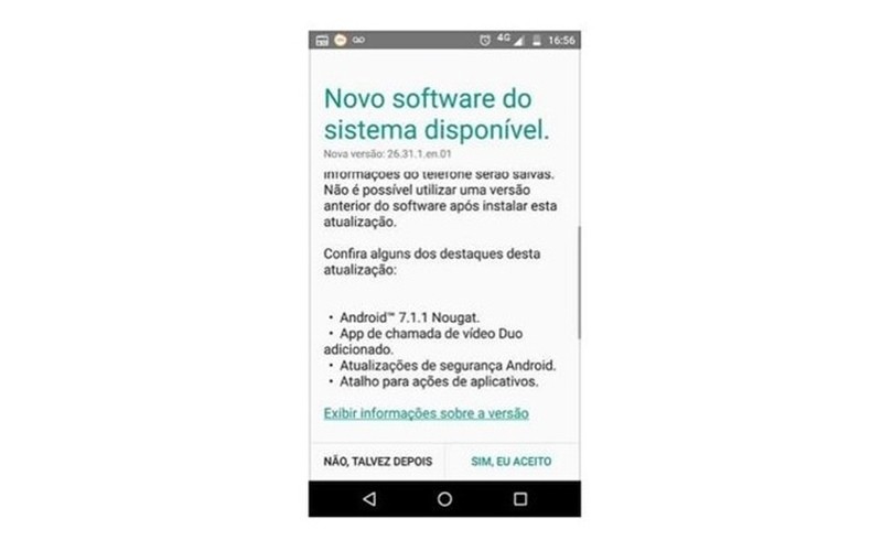 La actualización de Android 7.1.1 de Moto X Play habría sido lanzada en Brasil