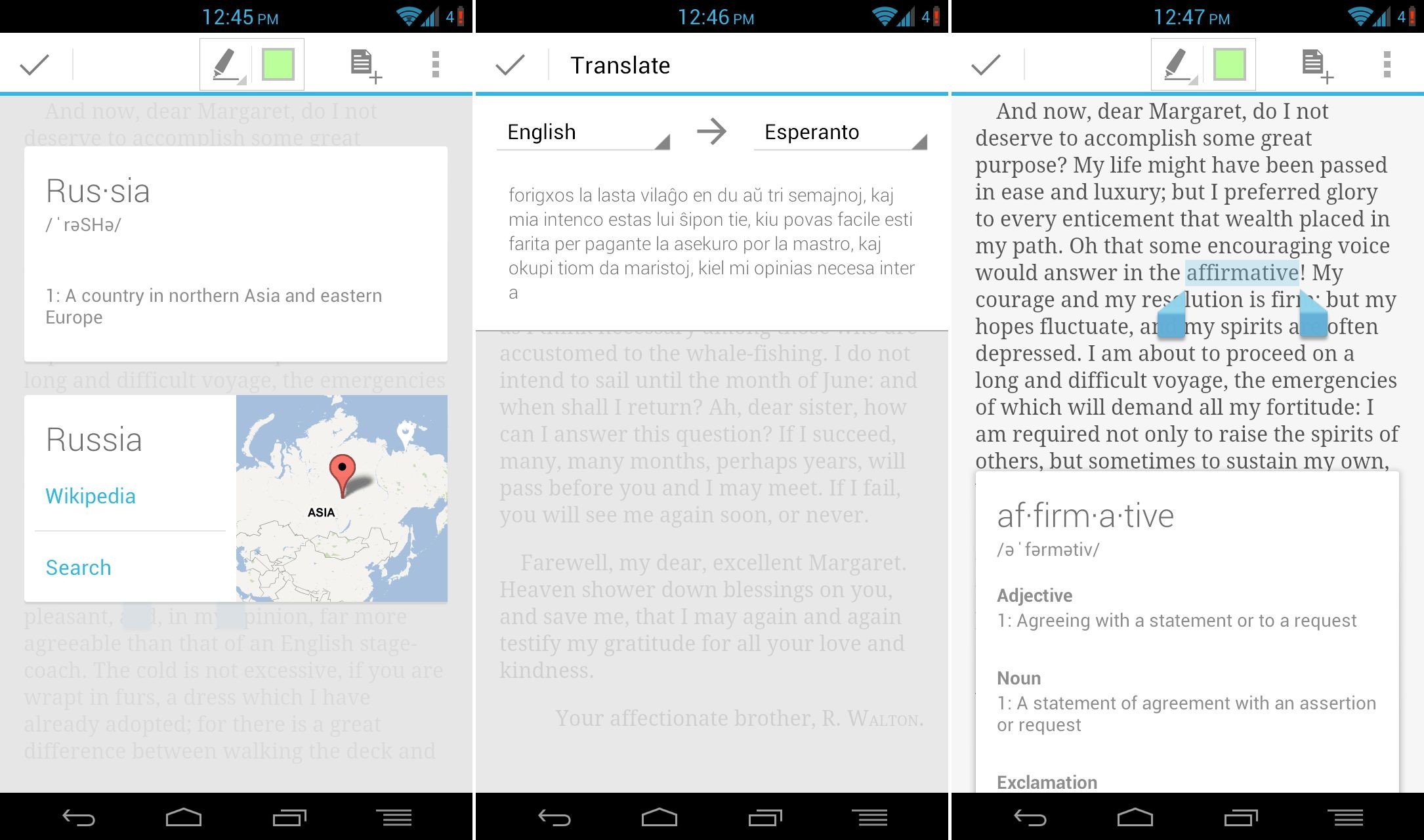 La actualización de Google Play Books trae diccionario, notas, traducción y más