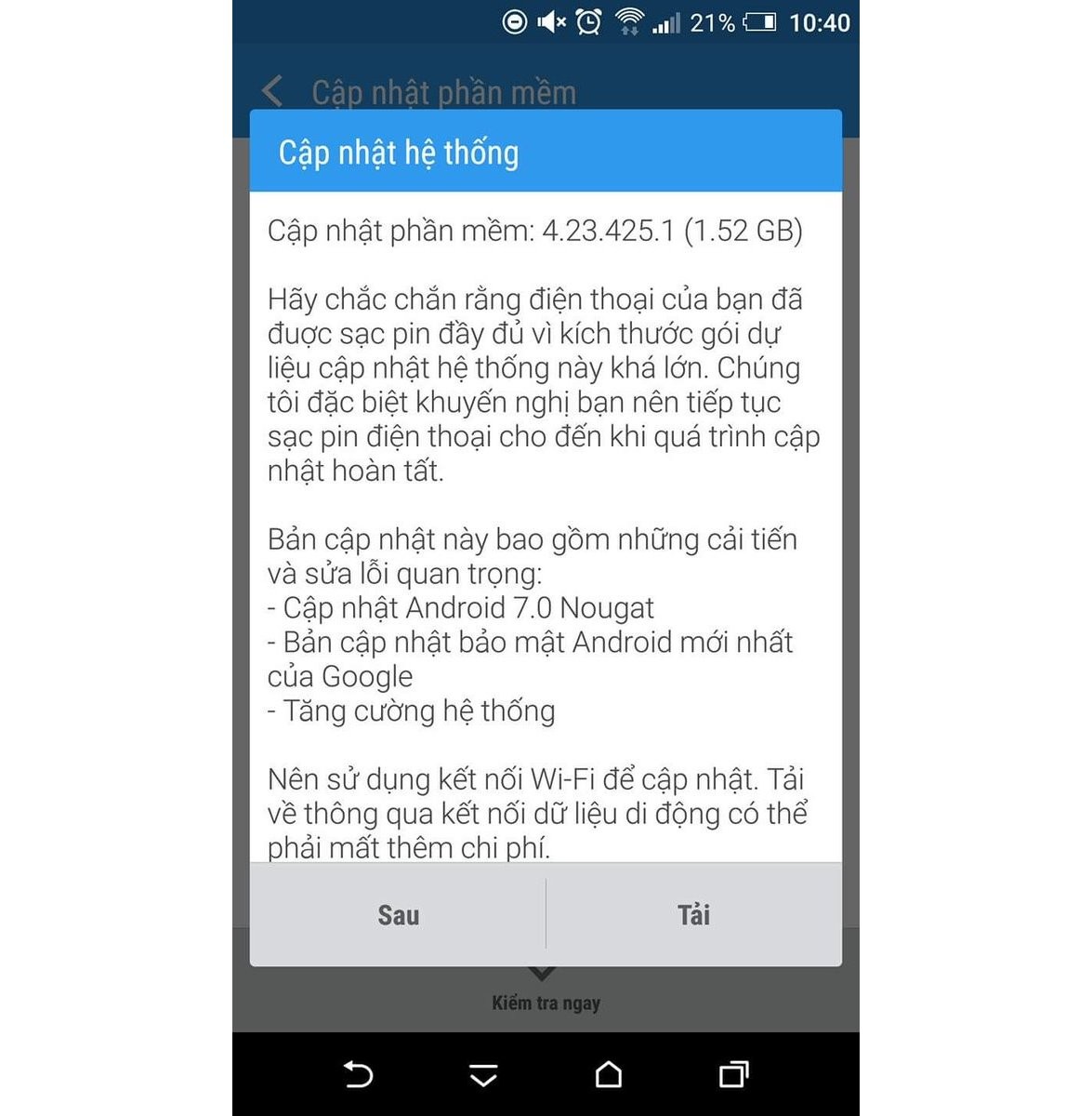 La actualización de HTC One M9 Nougat ahora se está implementando en Asia