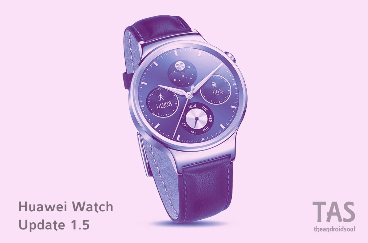 La actualización de Huawei Watch a v1.5 trae nuevos tonos de llamada y una esfera de reloj Roman 3D