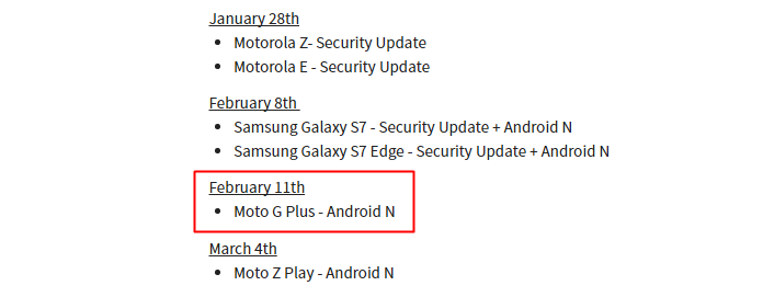 La actualización de Moto G4 Plus Nougat llegará el 11 de febrero en Canadá, revela Koodo