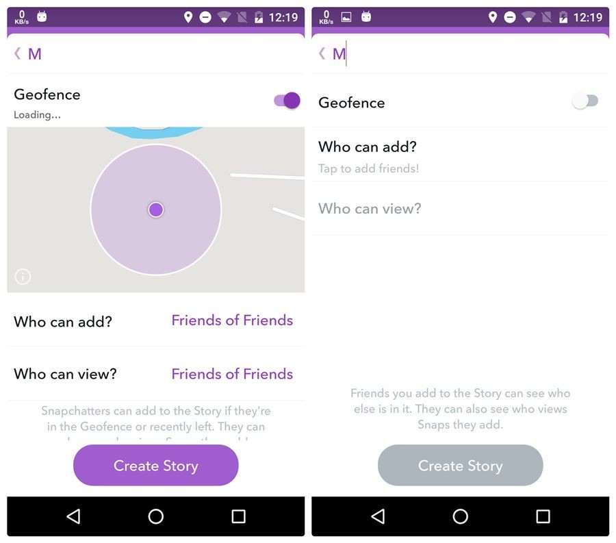 La actualización de Snapchat trae historias grupales e historias personalizadas basadas en una ubicación particular