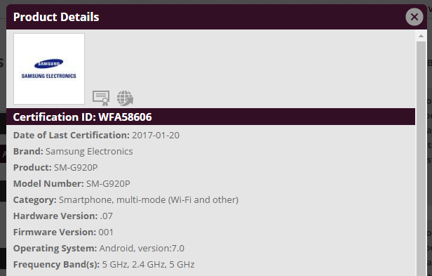 La actualización de Sprint y Verizon Galaxy S6 Nougat se lanzará pronto, ya está certificada