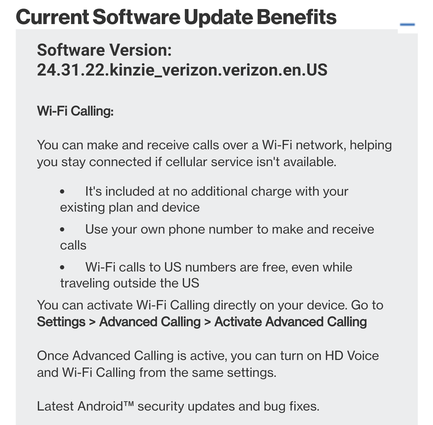 La actualización de Verizon Droid Turbo 2 se implementa con soporte para llamadas WiFi y parches de seguridad de febrero, compilación 24.31.22