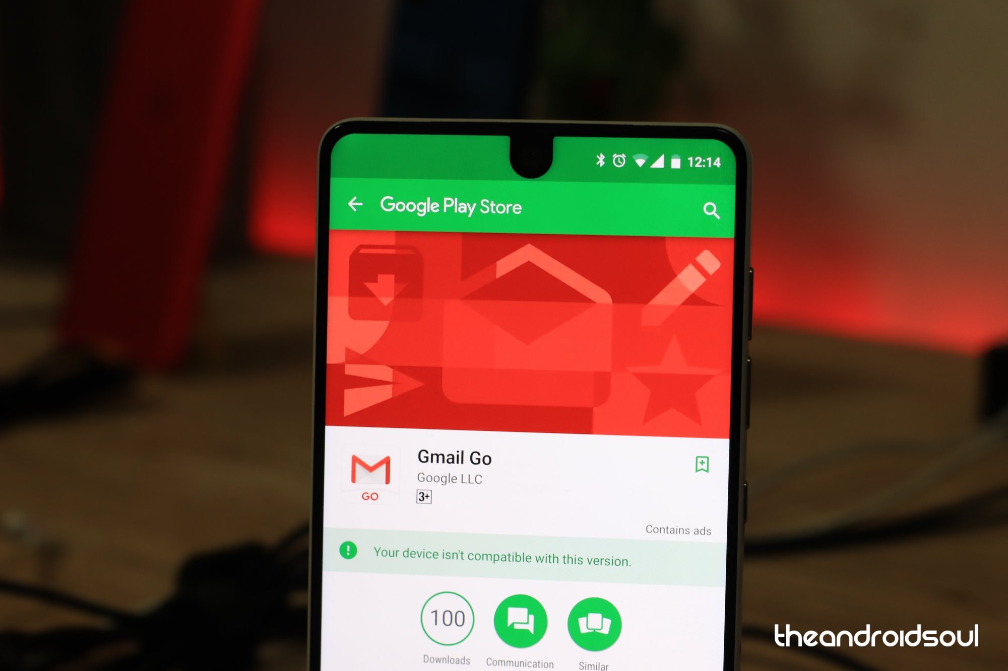 La aplicación Gmail Go se activa en Play Store