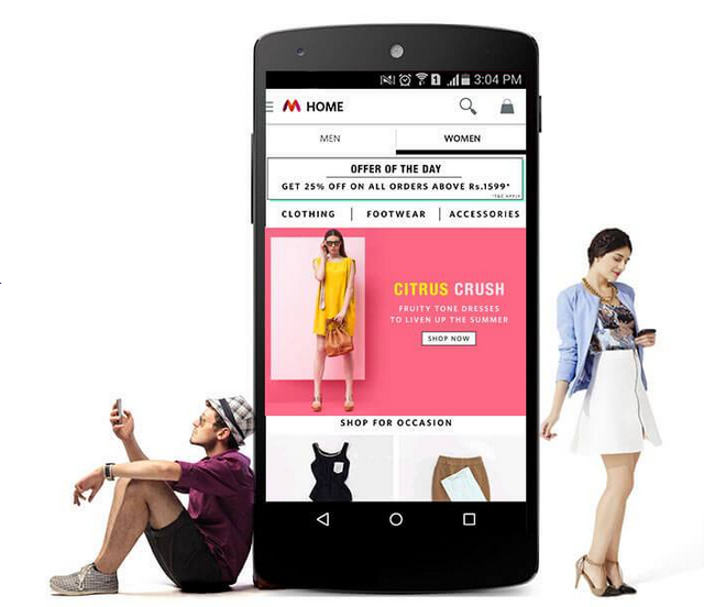 La aplicación Myntra estará disponible solo a partir del 15 de mayo, para brindar una experiencia de compra de moda verdaderamente única.