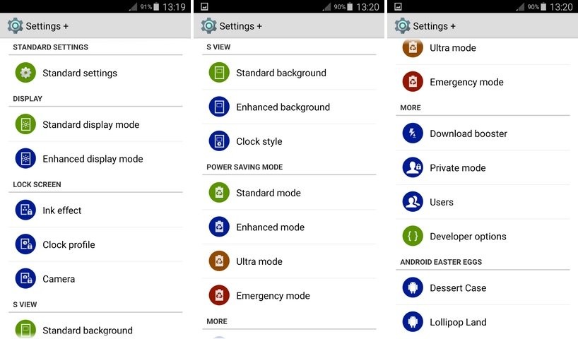 La aplicación Settings+ desbloquea para ti configuraciones y ajustes ocultos en dispositivos Samsung Galaxy