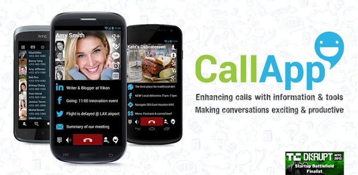 La aplicación de Android CallApp reemplaza su identificador de llamadas tradicional con información de varias redes sociales