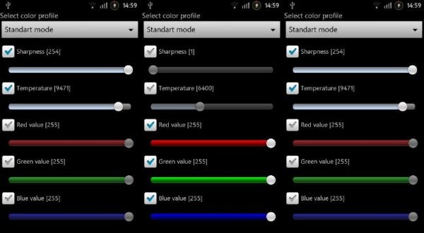 La aplicación de Android Soft Screen Tuner le permite ajustar la nitidez, la temperatura del color, etc. de la pantalla de su teléfono