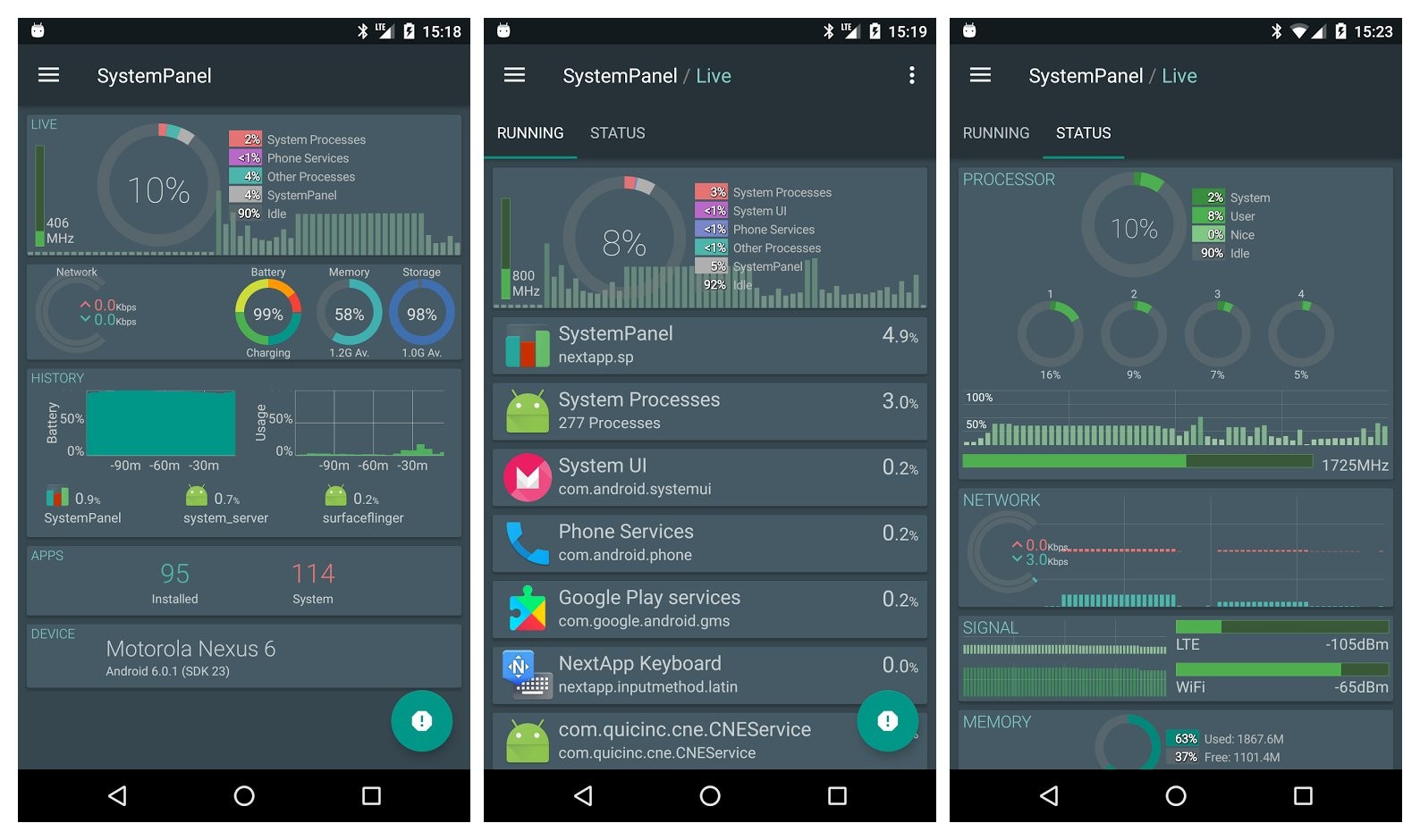 La aplicación de Android SystemPanel 2 recibe una actualización con muchas características nuevas