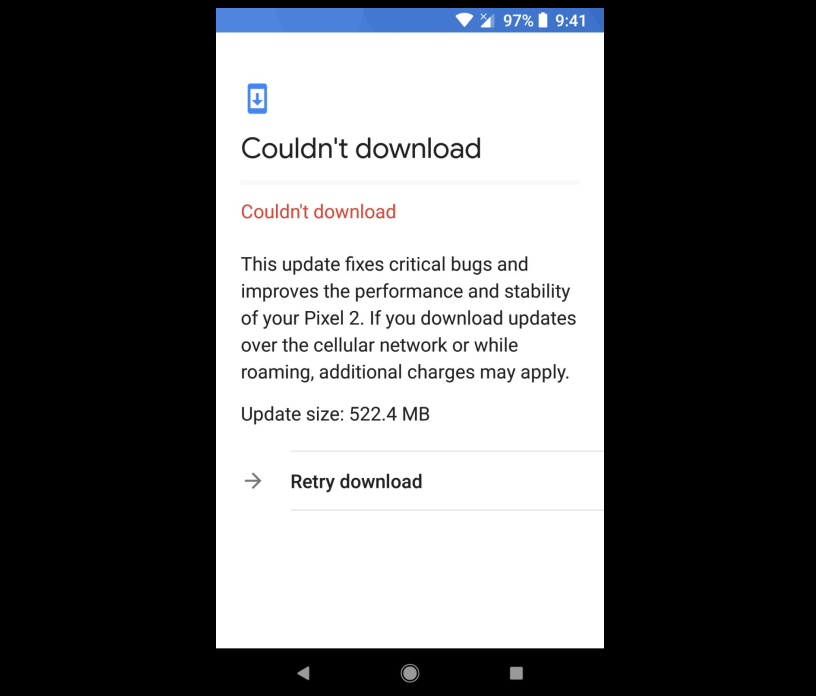 pixel 2 Android 8.1 download issue