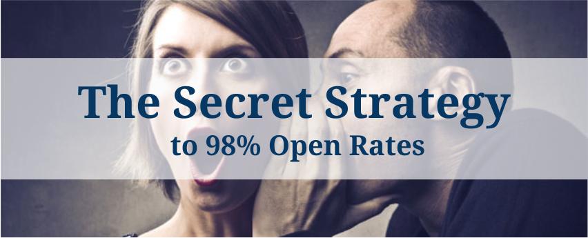 The Secret Strategy to 98% Open Rates [Infographic]