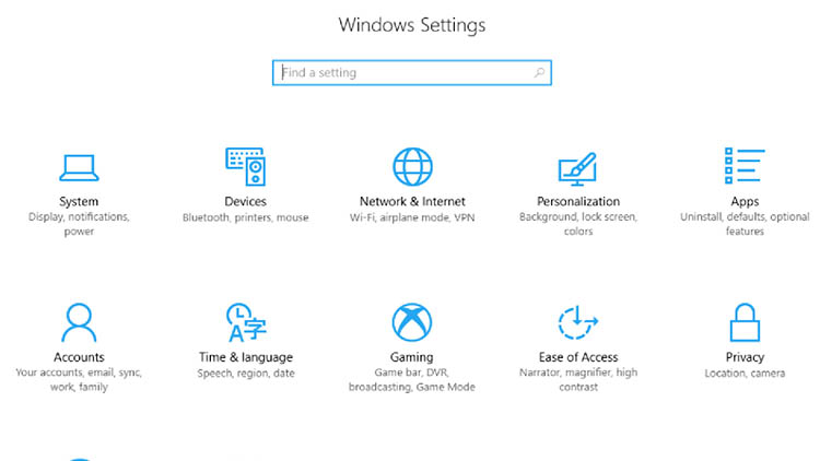 La nueva aplicación de configuración de Windows 10 también llegará a la actualización de Sun Valley
