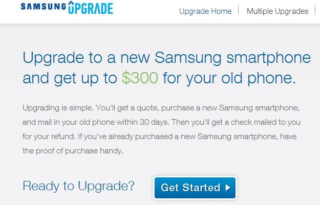 La oferta de actualización de Samsung para EE. UU. Puede obtener un descuento de $ 300 bajo la oferta de intercambio