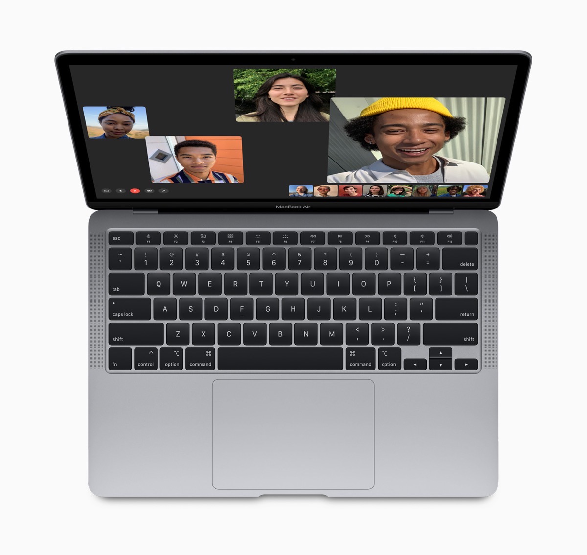 Image of the 2020 MacBook Air with magic keyboard
